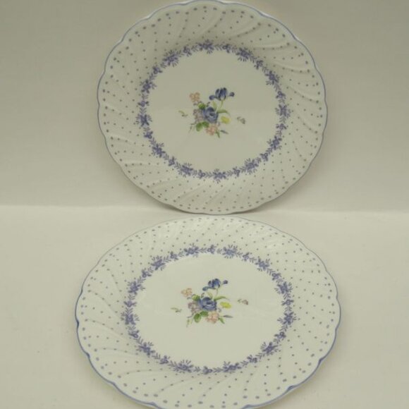 2 - NIKKO China BLUE PEONY 7 3/4 Inch Salad Plates - Picture 1 of 5